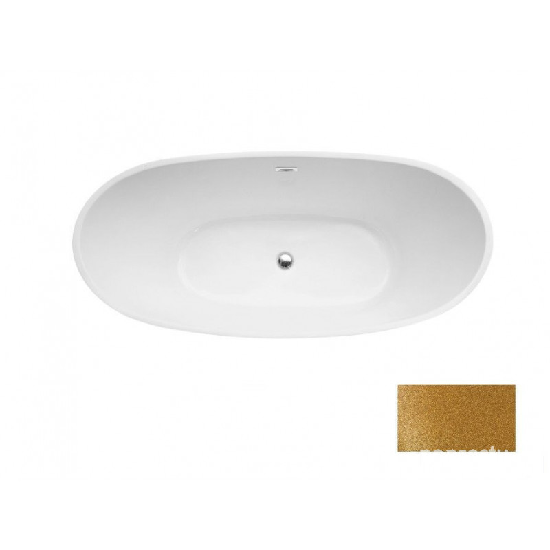 Wanna wolnostojąca 170x80 Ayla Glam złota Besco (WA-170-AYZZ)