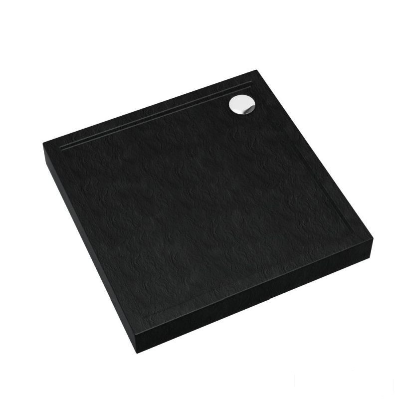 Brodzik kwadratowy 90x90 Cameron Black Stone Schedpol (3ST.C1K-9090/C/ST)