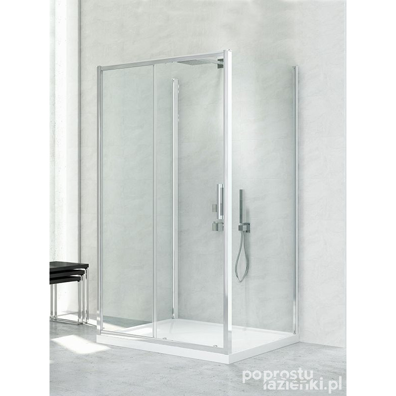 Kabina przyścienna 130x80 New Corrina New Trendy (K-0573)