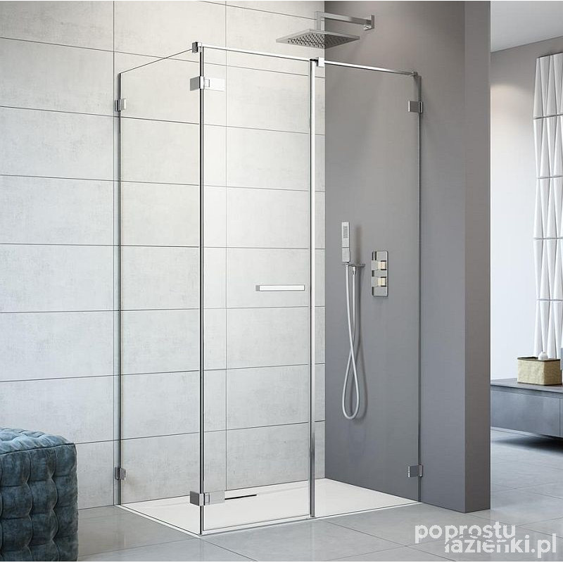 Kabina prysznicowa 100x75 Arta KDS II Radaway (386521-03-01L + 1386103-03-01 + 386108-03-01)