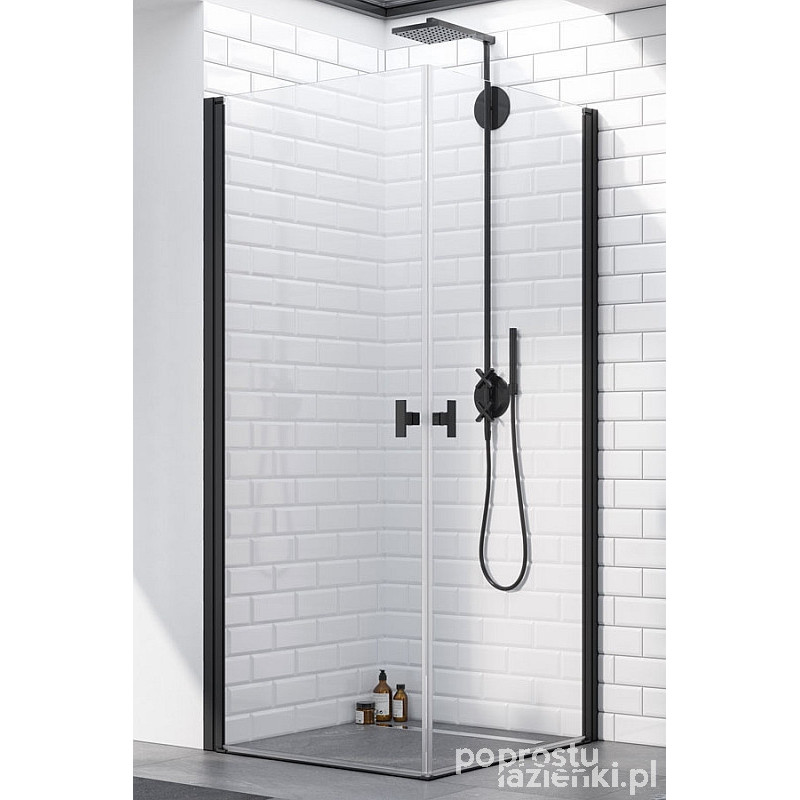 Kabina prysznicowa 90x100 Nes KDD I Black Radaway (10021090-54-01L + 10021100-54-01R)
