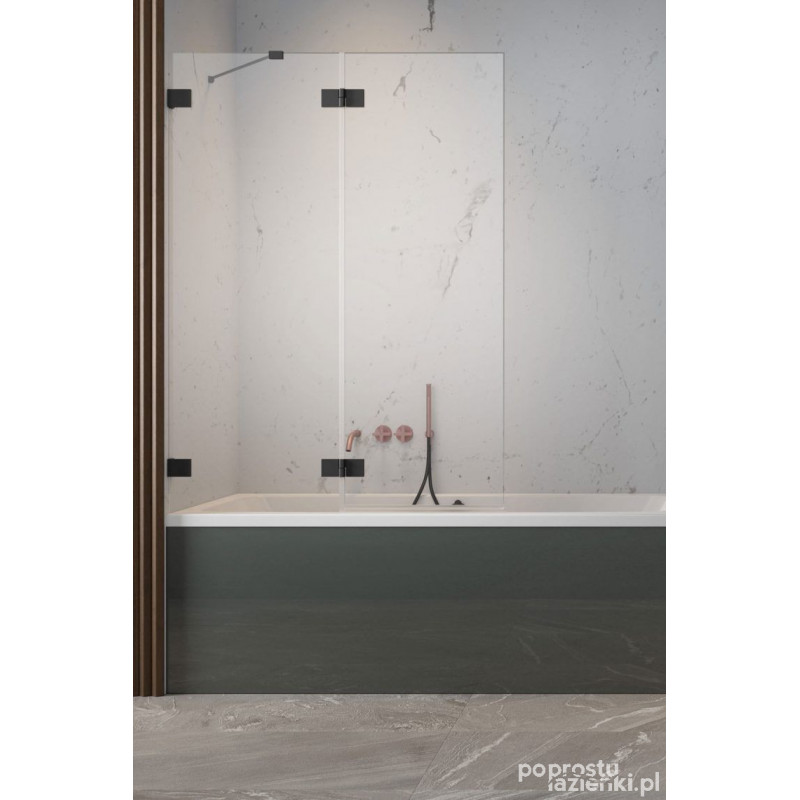 Parawan nawannowy 100 Essenza Pro PND II Black Radaway (10102100-54-01L)