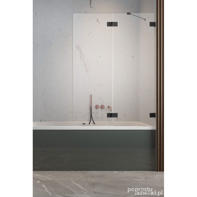 Parawan nawannowy 100 Essenza Pro PND II Black Radaway (10102100-54-01R)