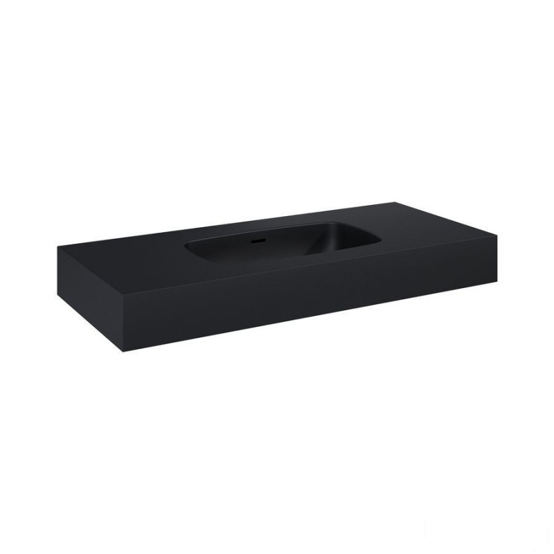 Umywalka ścienna 100cm black mat Dimple Elita (RE041000027160)