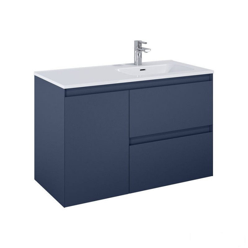Szafka podumywalkowa 100 (60 2S P + KOSZ L) Split navy blue mat Elita (RE011005057030)