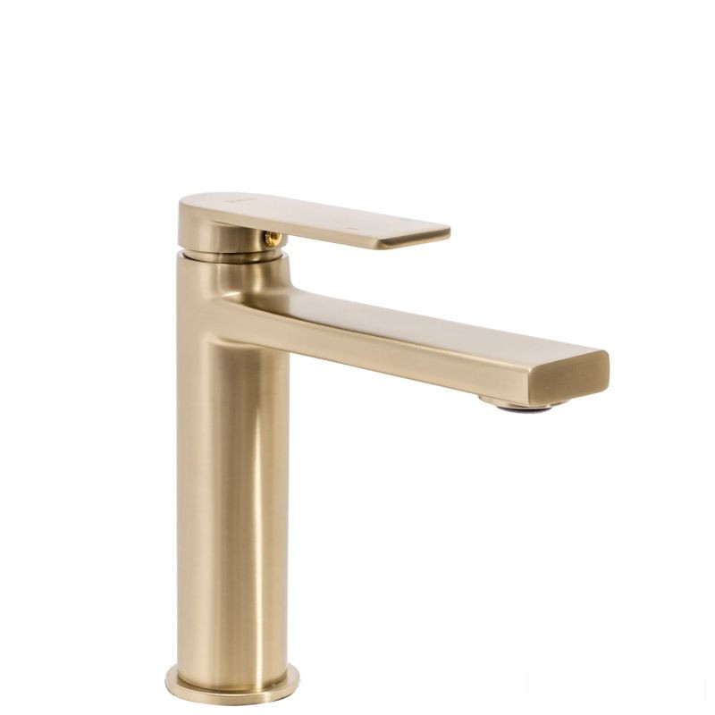 Bateria umywalkowa niska Verso Gold Szczotkowana Rea (REA-B6555)