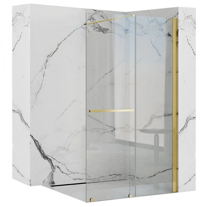 Ścianka prysznicowa 120x200 Cortis Gold Rea (REA-K8485)