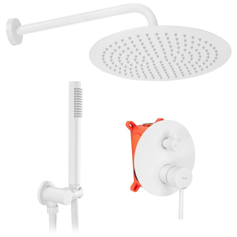 Zestaw natryskowy podtynkowy Lungo White Rea (REA-P8540)