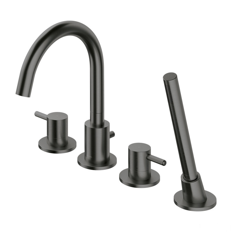 Bateria wannowa 4-otworowa Y grafit Omnires (Y1232GR)