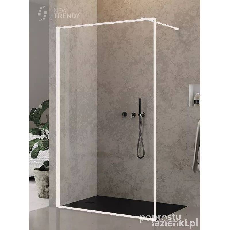 Kabina Walk-in 140 New Modus White New Trendy (EXK-2228)