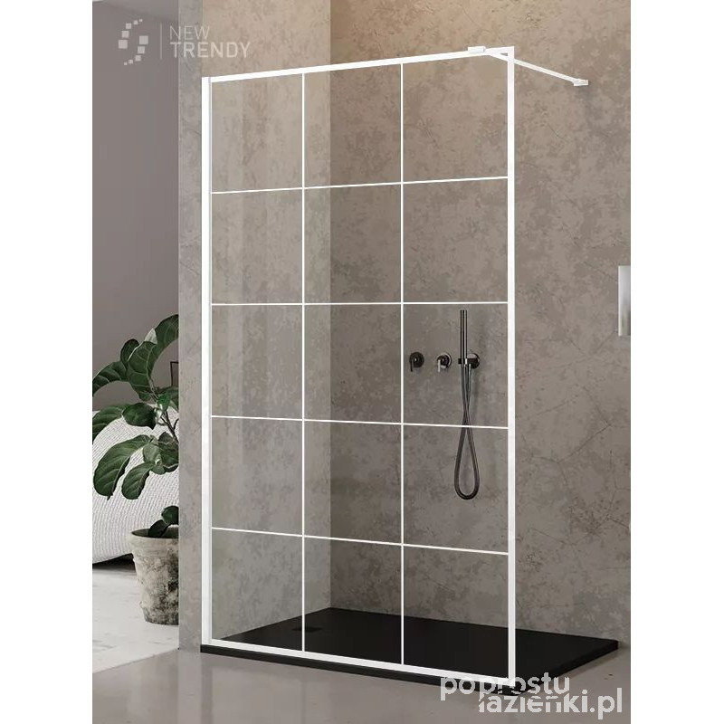Kabina Walk-in z ramką 110 New Modus White New Trendy (EXK-2215)