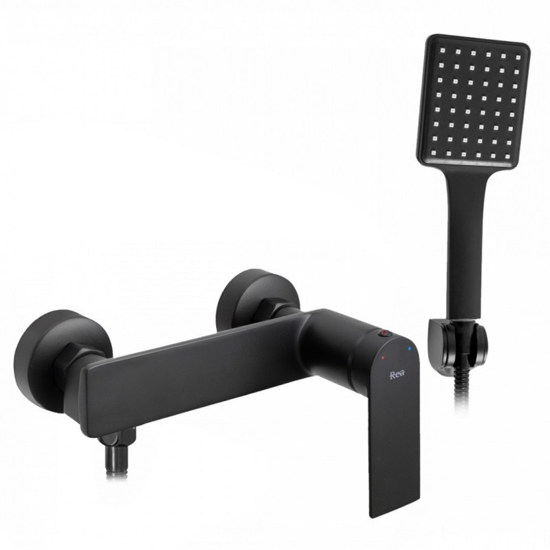 Bateria prysznicowa Storm Czarna Rea (REA-B8033)