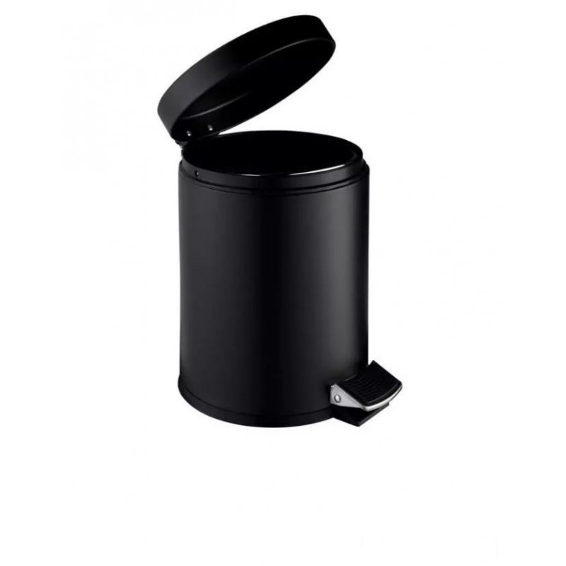 Kosz na śmieci pedałowy STANDARD 3L soft close / czarny mat Stella (20.003-MB)