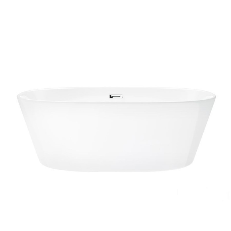 Wanna wolnostojąca E026 Salina 170 cm z wykończeniem chrom Corsan (679-uniw)