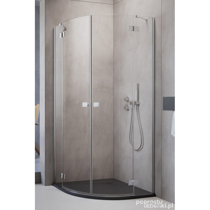 Kabina asymetryczna 80x90 Essenza PDD Radaway (1385002-01-01L + 1385001-01-01R)