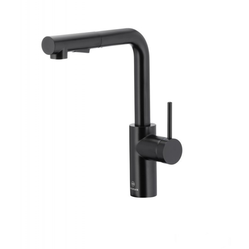 Bateria kuchenna z wyciąganą wylewką Duero Basic Black KFA Armatura (6623-110-81)