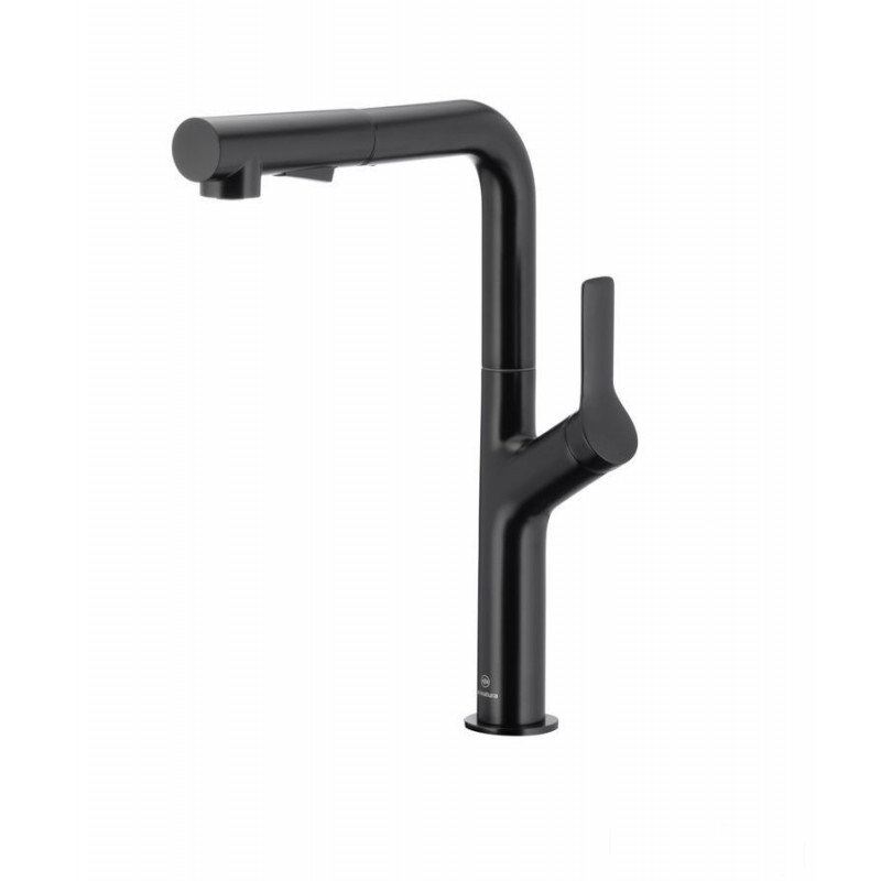 Bateria kuchenna z wyciąganą wylewką Duero Design Black KFA Armatura (6623-220-81)