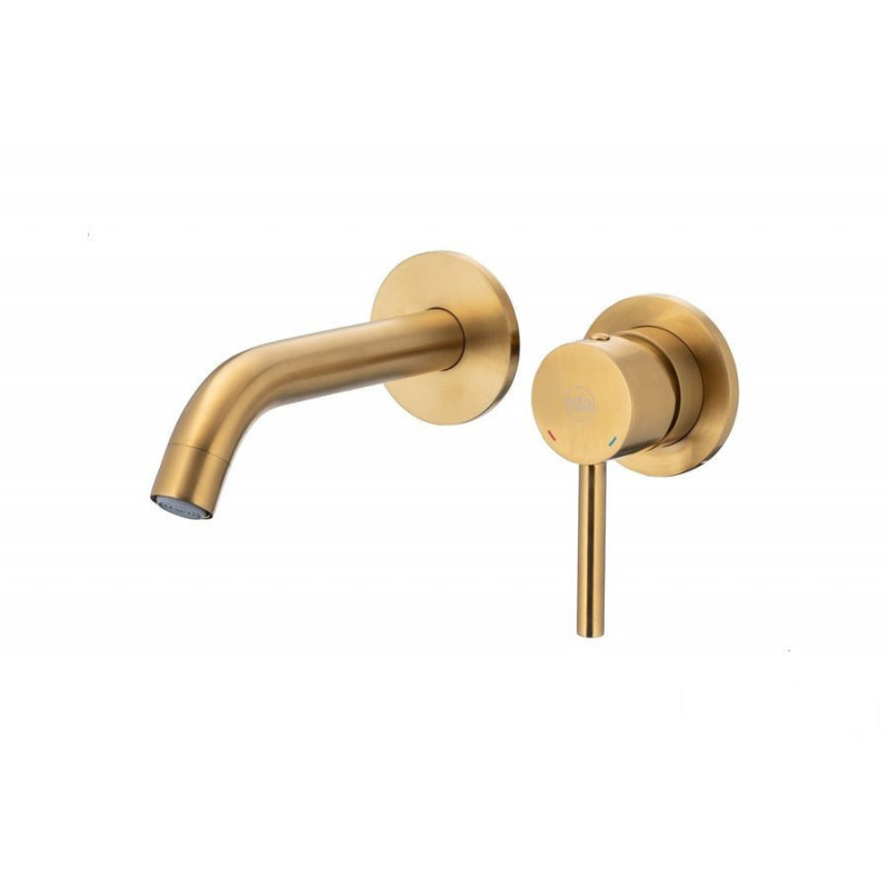 Bateria umywalkowa podtynkowa Moza Brushed Gold KFA Armatura (5039-810-31)