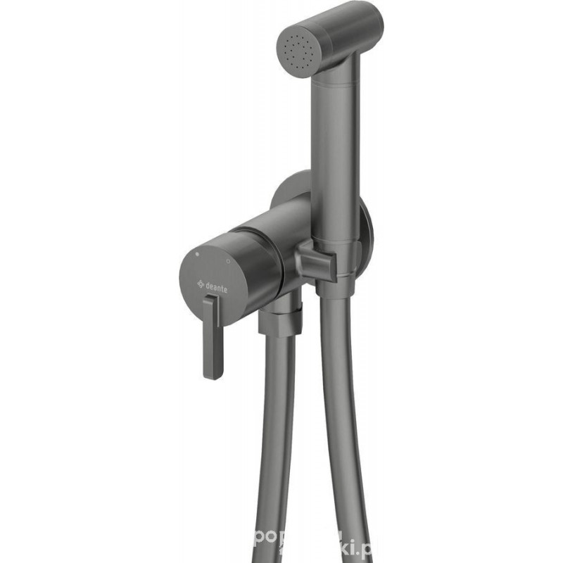 Bateria bidetowa podtynkowa ze słuchawką typu bidetta titanium Silia Deante (BQS D34M)