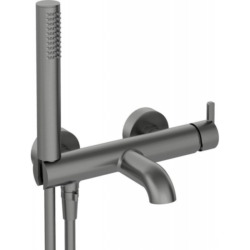 Bateria wannowa z zestawem prysznicowym titanium Silia Deante (BQS D11M)