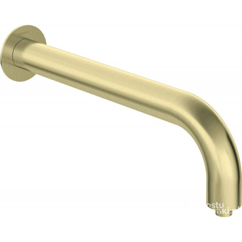 Wylewka prysznicowa ścienna - 380 mm złoto szczotkowane Silia Deante (NQS R41K)
