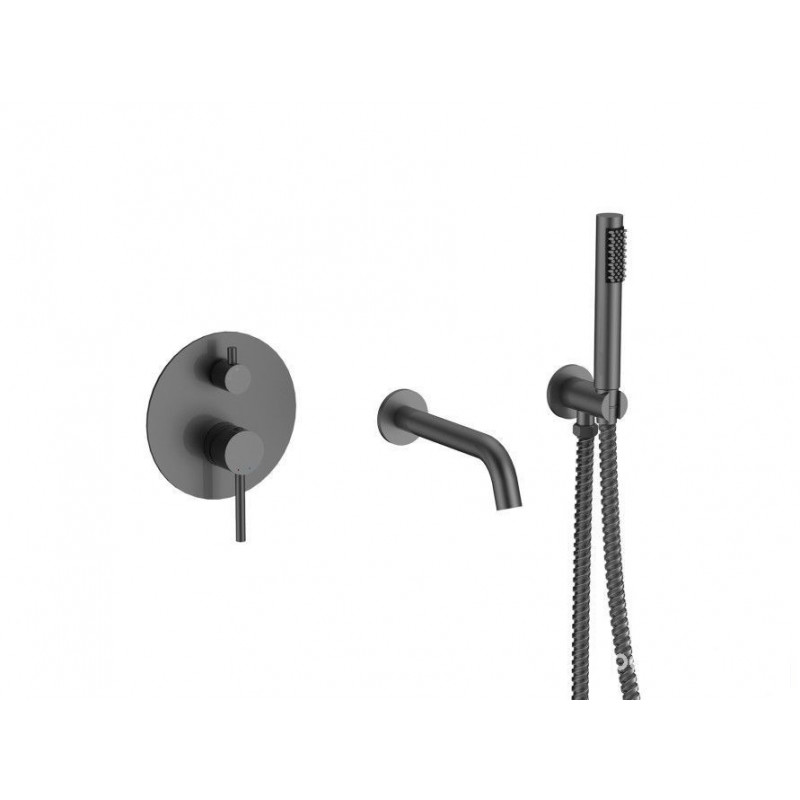 Bateria wannowa podtynkowa Veo grafit Besco (BW-VSP-GR)