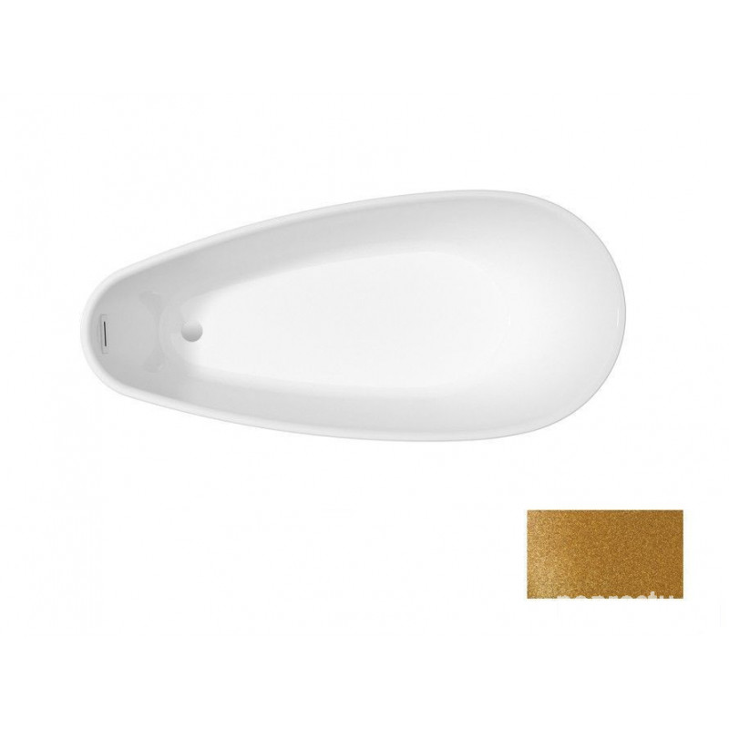 Wanna wolnostojąca Goya A-Line Glam złota 170x80 Besco (WA-170-GZG)