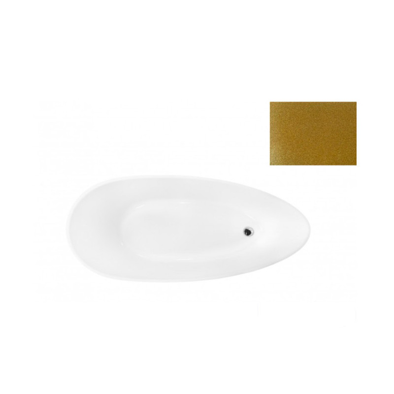 Wanna wolnostojąca Goya Glam złota 170x72 Besco (WMD-170-GZ)
