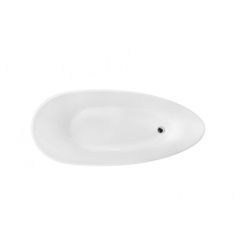 Wanna wolnostojąca Goya Matt Biała 160x70 korek biały Besco (WMMB-160GKW)