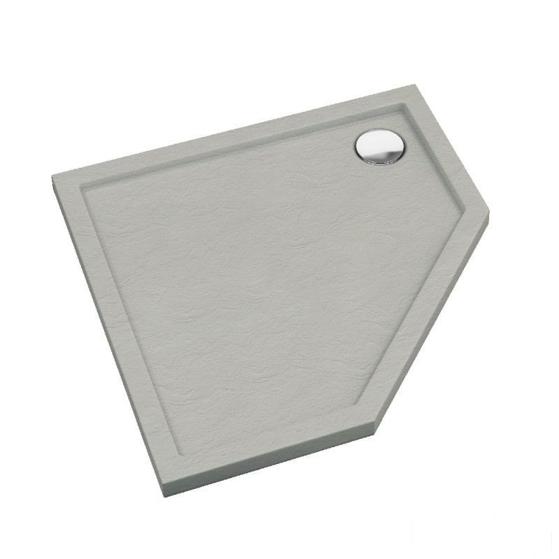 Brodzik pięciokątny 80x80 Sharper Cement Stone Schedpol (3S.S1PK-8080/CT/ST)