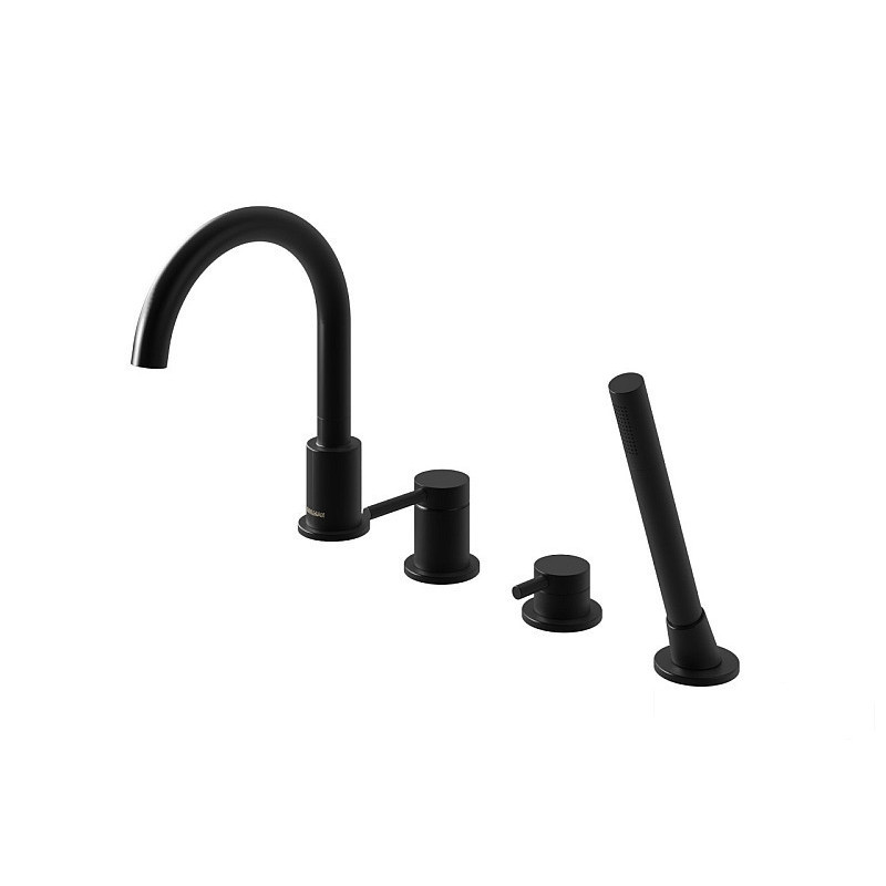 Bateria wannowa 4-otworowa Axel Black Kohlman (QB244AB)