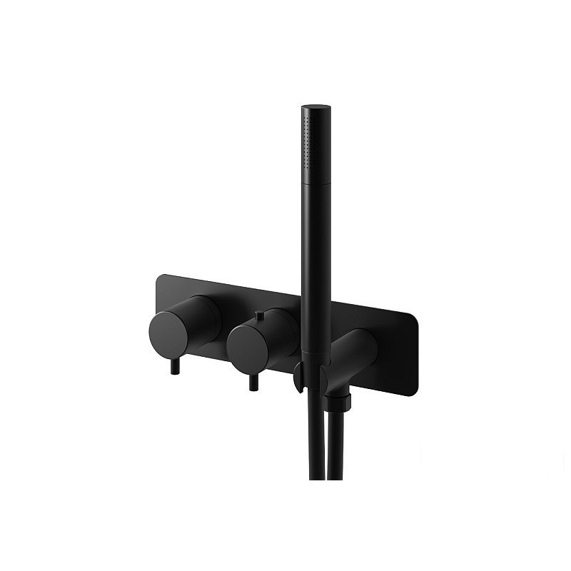 Bateria wannowa podtynkowa z termostatem Axel Black Kohlman (QW265AB)