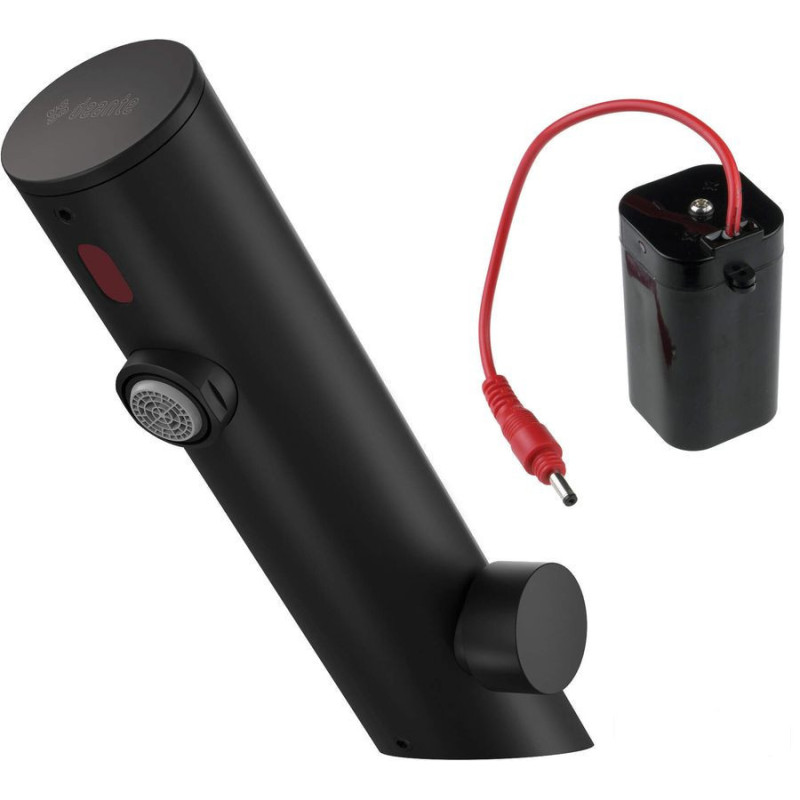 Bateria umywalkowa bezdotykowa z regulacją temperatury - 4xAA  Nero Sense Deante (BQR N29R)