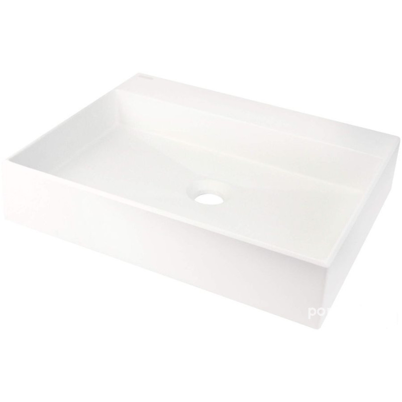 Umywalka granitowa nablatowa 50x40 alabaster Correo Deante (CQR AU5S)