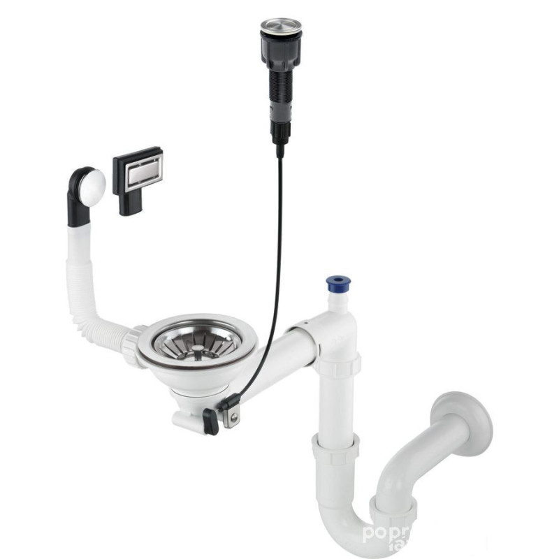 Syfon do zlewozmywaka granitowego 1-komorowego - Space-Saver Deante (ZXY 9982)