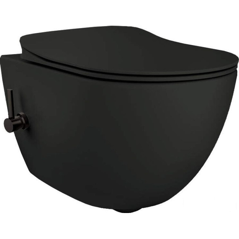 Miska WC z funkcją bidetu - z baterią mieszaczową Peonia Deante (CBP NWPW)