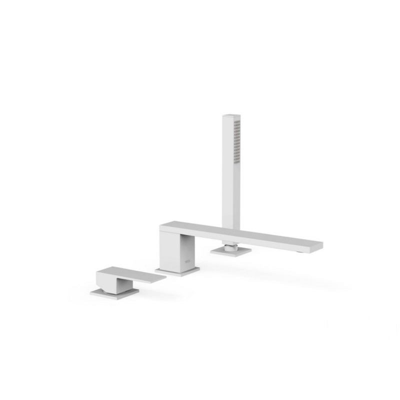 Bateria wannowa trzyotworowa biały mat Cuadro-Tres (00616103BM)