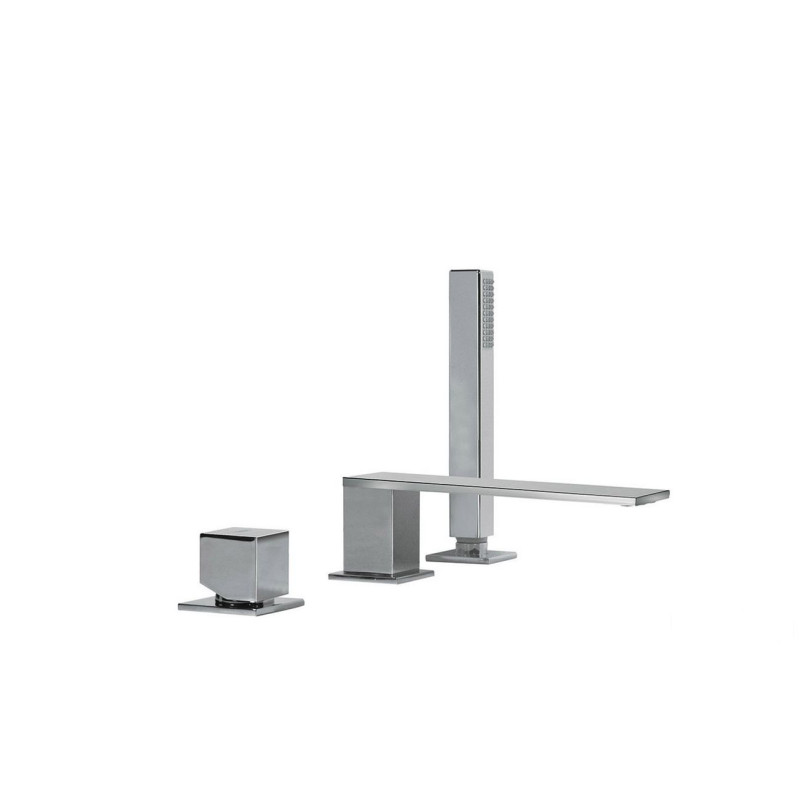 Bateria wannowa trzyotworowa chrom Cuadro-Tres (00616106)