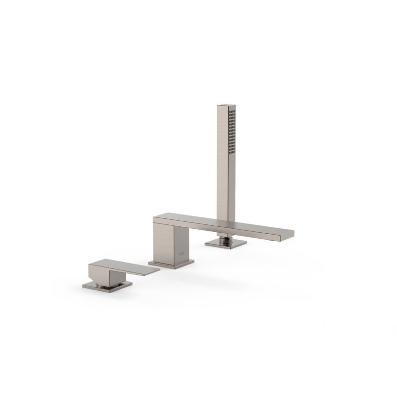 Bateria wannowa trzyotworowa stal Cuadro-Tres (00616105AC)