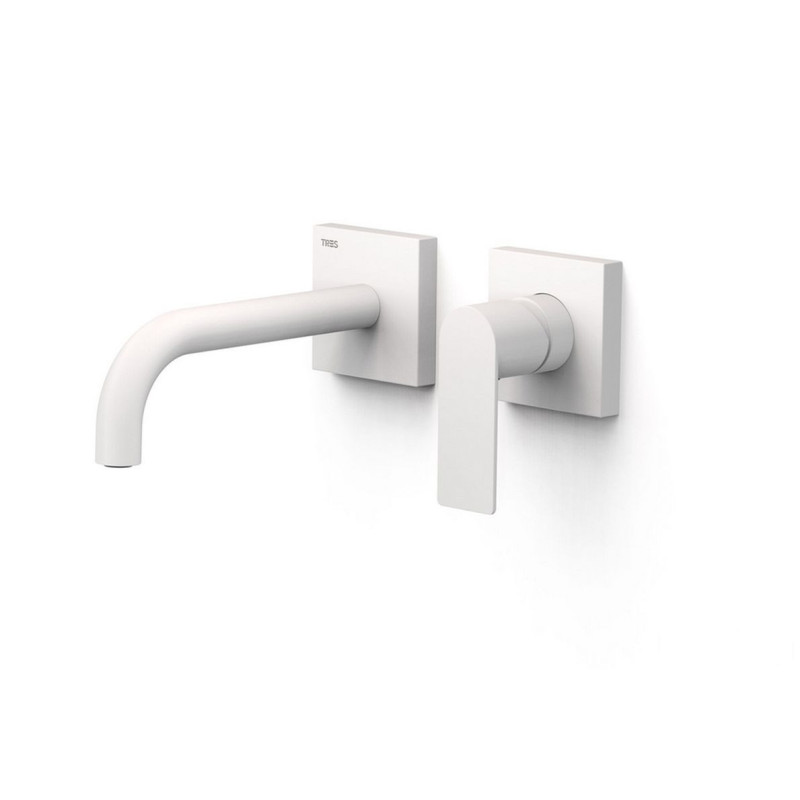 Bateria podtynkowa umywalkowa biały mat Loft-Tres (20030001BM)