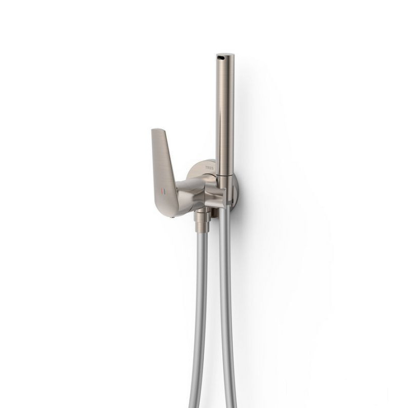Bateria bidetowa podtynkowa stal Fuji Tres (28112301AC)