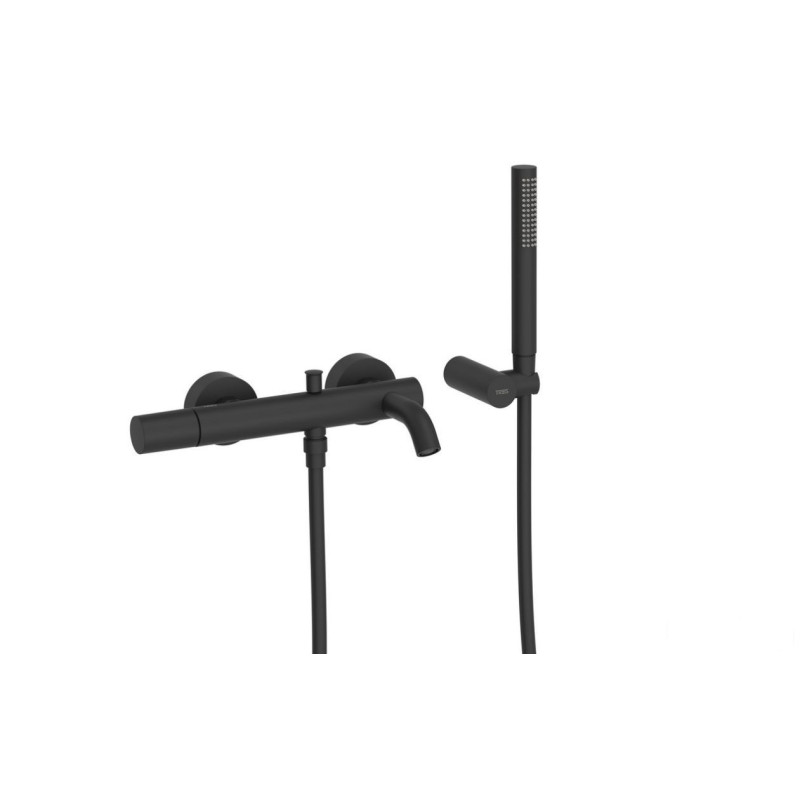 Bateria wannowo-prysznicowa czarny mat Study Tres (26117001NM)