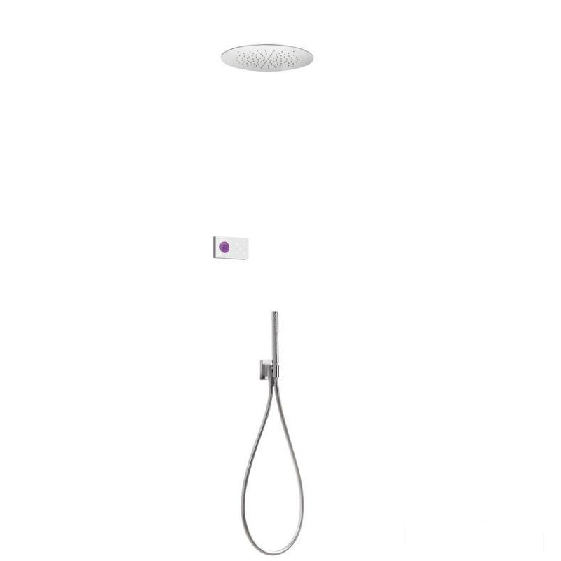 Zestaw elektronicznej baterii termostatycznej podtynkowej 2-drożny chrom Shower Edition Tres (09286555)