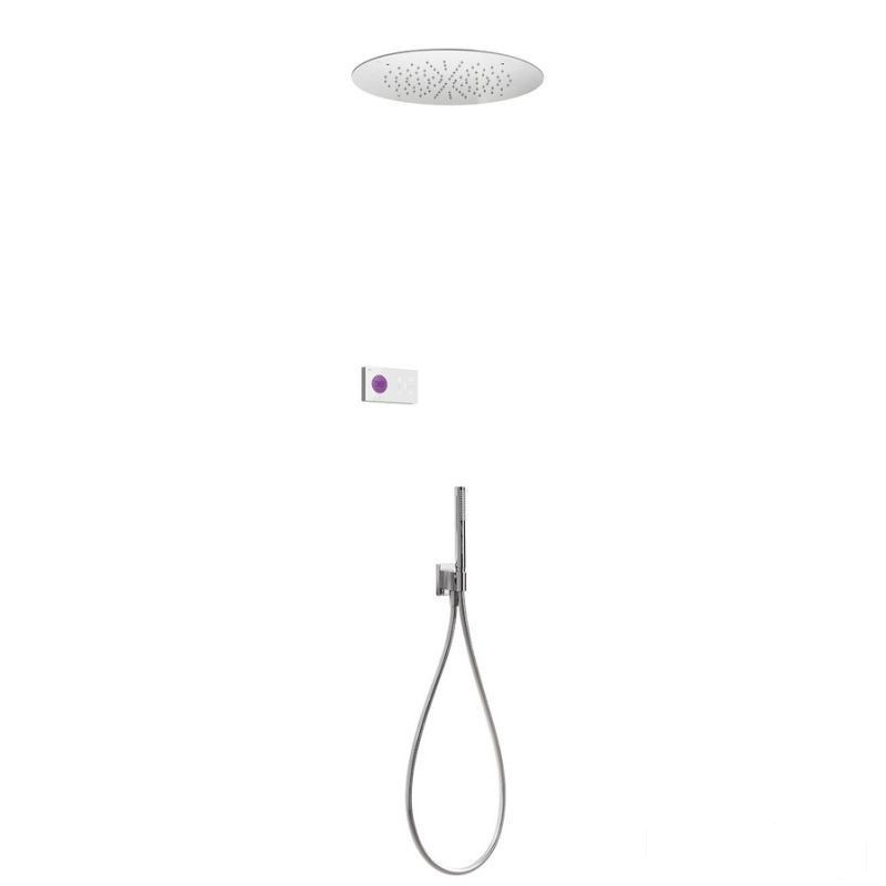 Zestaw elektronicznej baterii termostatycznej podtynkowej 2-drożny chrom Shower Edition Tres (09286557)