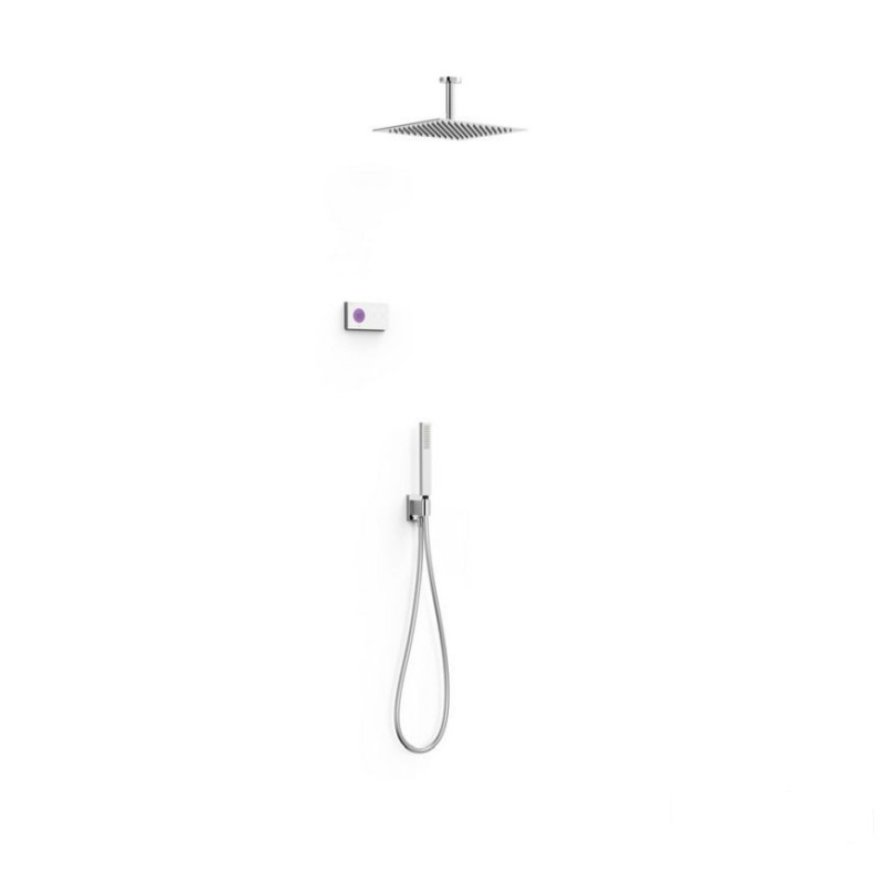Zestaw elektronicznej baterii termostatycznej podtynkowej 2-drożny chrom Shower Edition Tres (09286564)