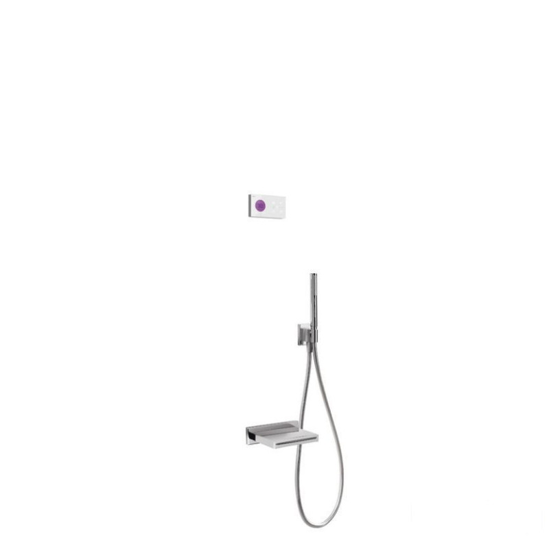 Zestaw elektronicznej baterii termostatycznej podtynkowej 2-drożny chrom Shower Tres (09286556)