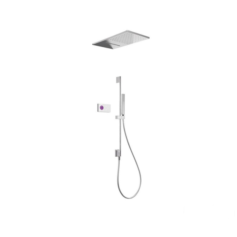 Zestaw elektronicznej baterii termostatycznej podtynkowej 3-drożnej chrom Shower Tres (09286307)