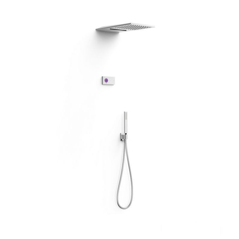 Zestaw elektronicznej baterii termostatycznej podtynkowej 3-drożnej chrom Shower Tres (09286308)