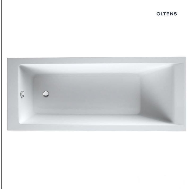 Zestaw wanna prostokątna 170x70 cm z kompletem odpływowo-przelewowym Fusa Langfoss Oltens  (10004000 + 03002100)