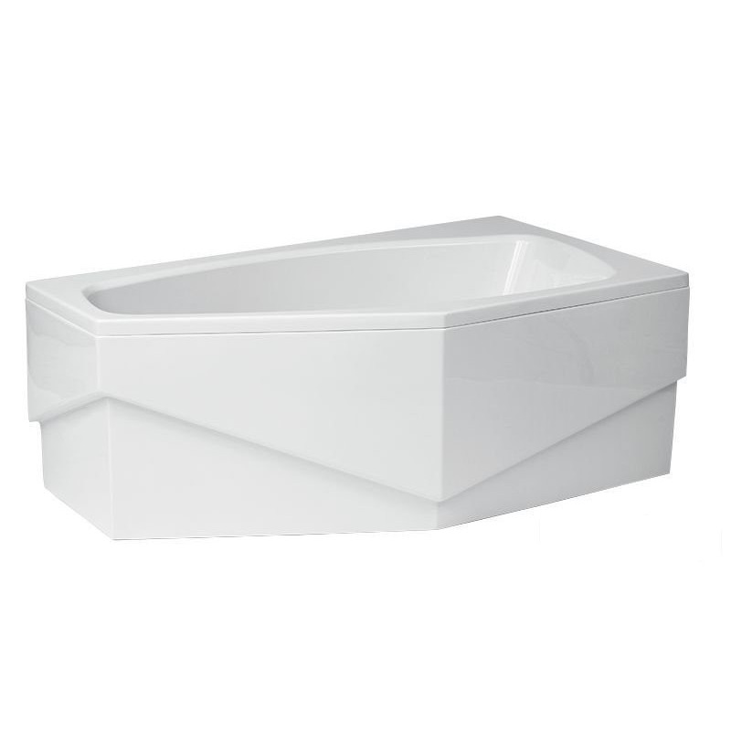 Obudowa akrylowa do wanny narożnej asymetrycznej 140 x 80 cm prawa MARIKA Polimat (00800)